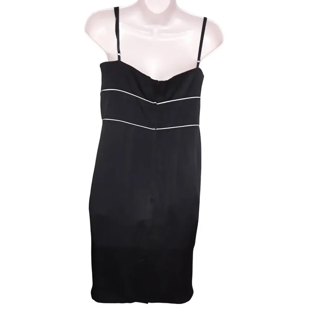 RED Valentino Haute Couture Black & White Cocktail Dress with Bow 44 - Picture 8 of 10